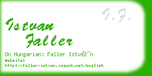 istvan faller business card